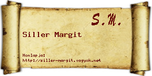 Siller Margit névjegykártya
