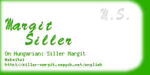 margit siller business card